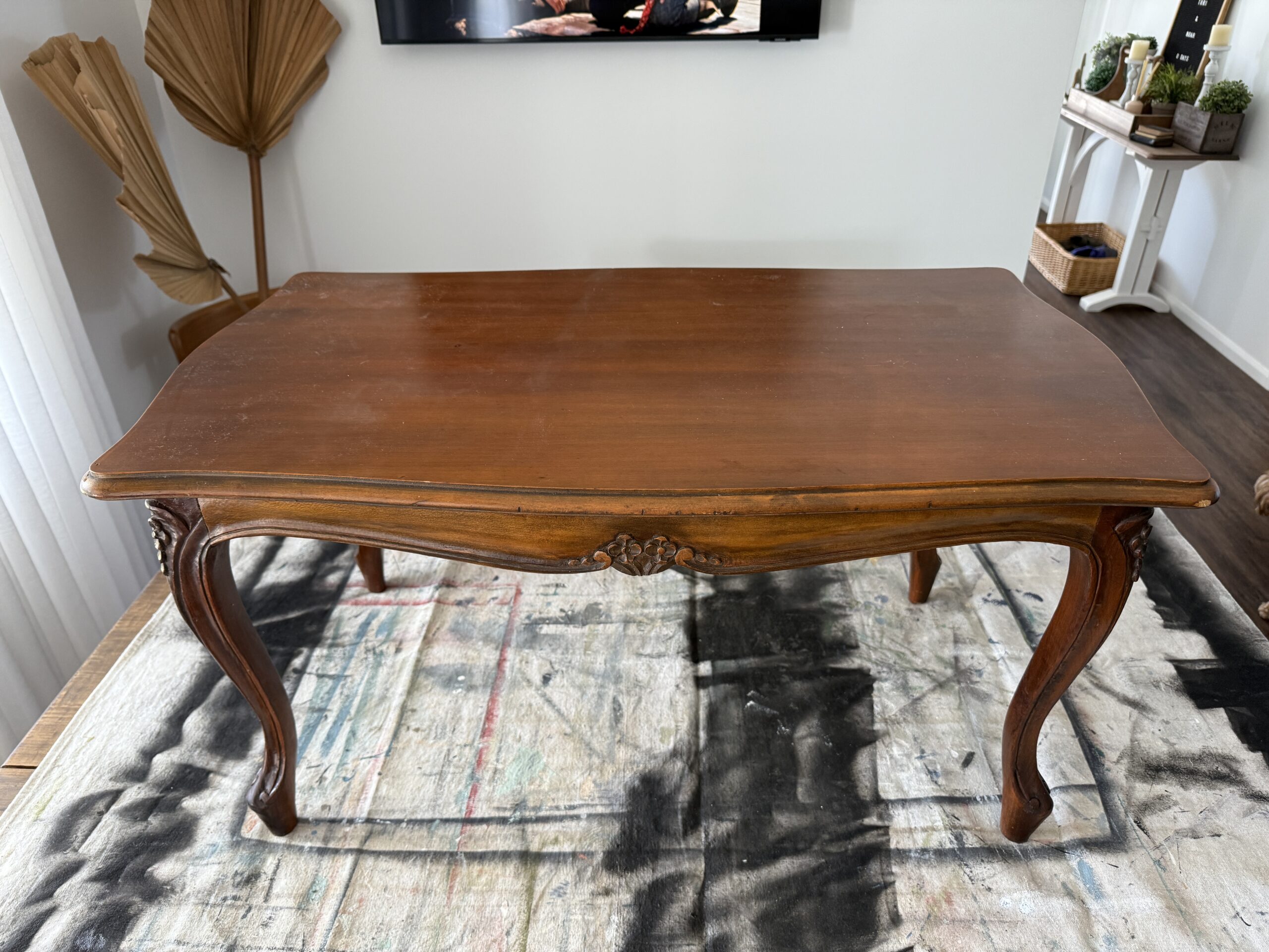 coffee table before